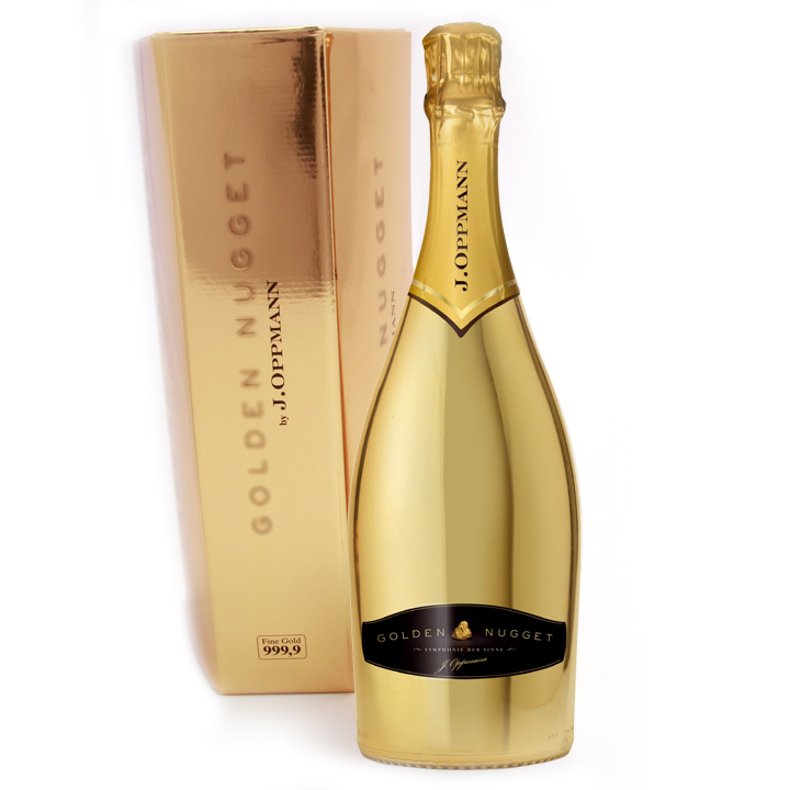 Golden Nugget extra dry mit Goldbarrenverpackung